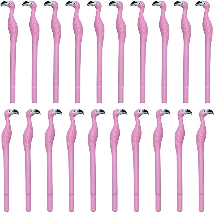Gel Ink Pen Set - Cute Pink Flamingo Gel Pens Set