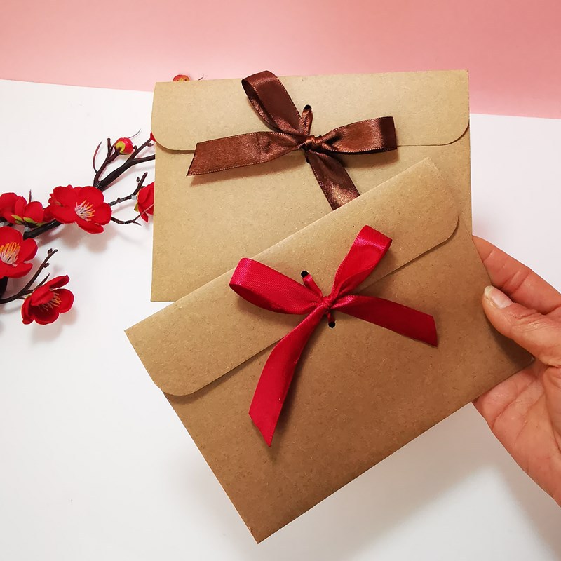 10Pcs Retro Kraft Envelope Bag - огляд і ціна Letter Envelope Kraft
