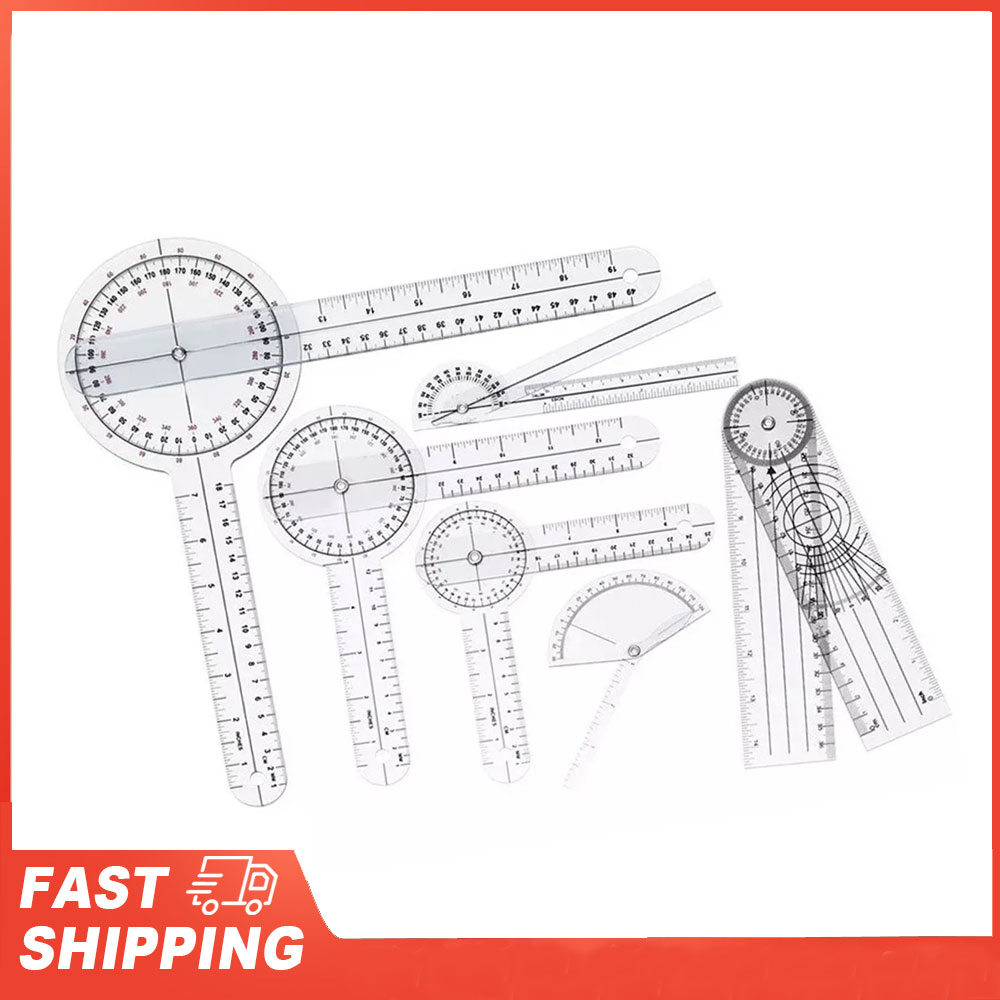 6PCS Medical Goniometer Set PV - огляд і ціна Ruler Set Transparent