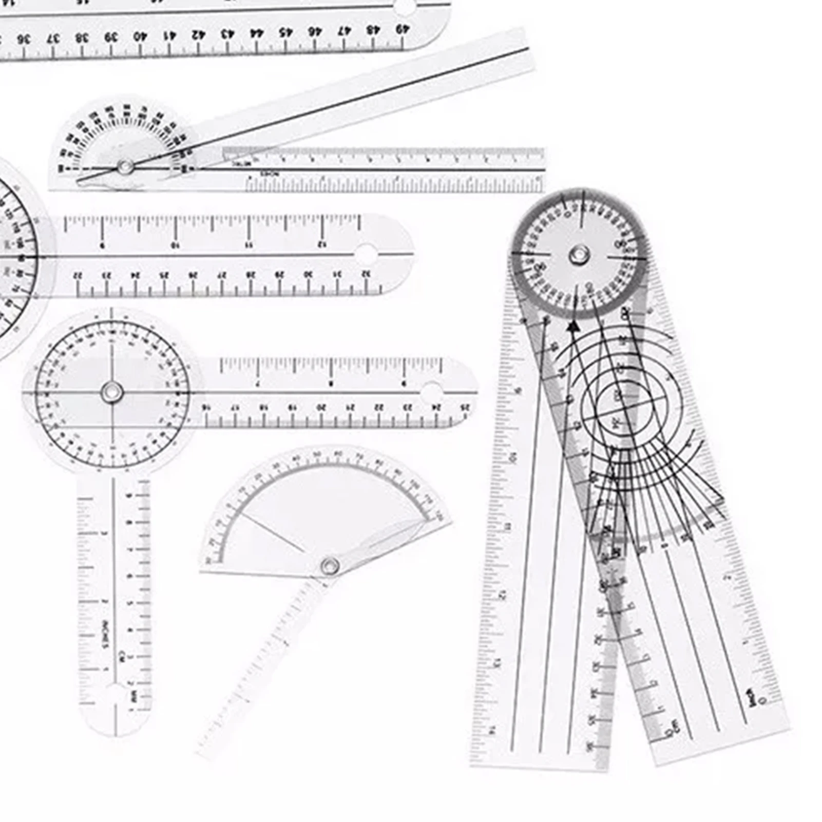 6PCS Medical Goniometer Set PV - огляд і ціна Ruler Set Transparent