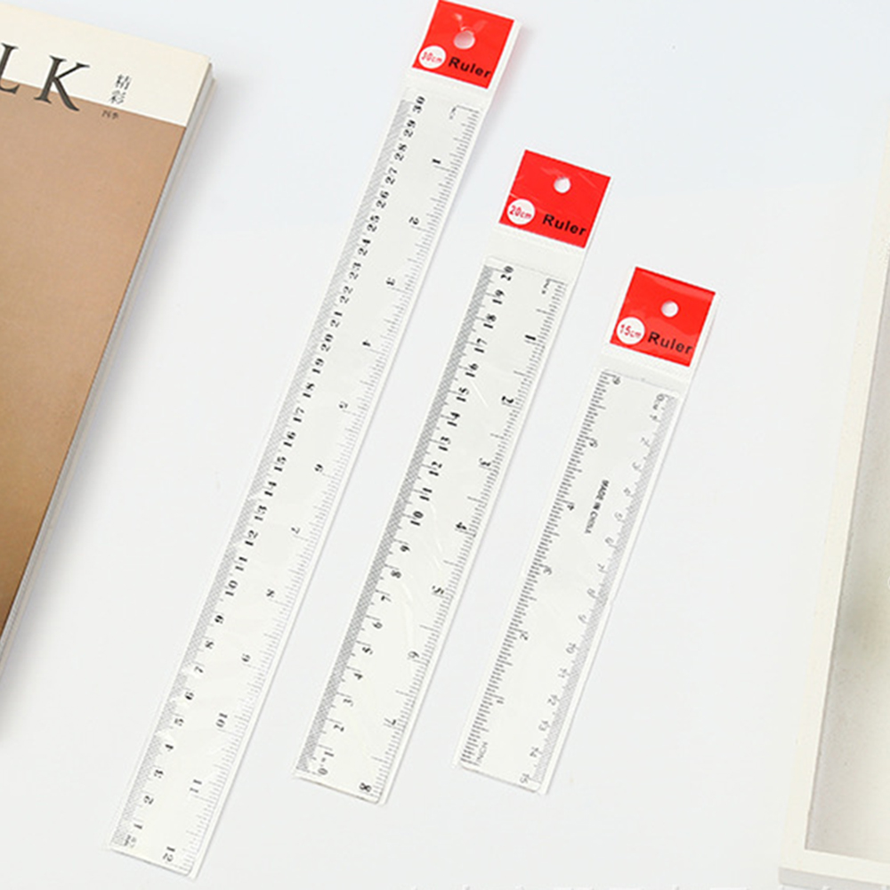6/8/12 inch Straight Ruler 1PC - огляд і ціна Ruler Set Transparent