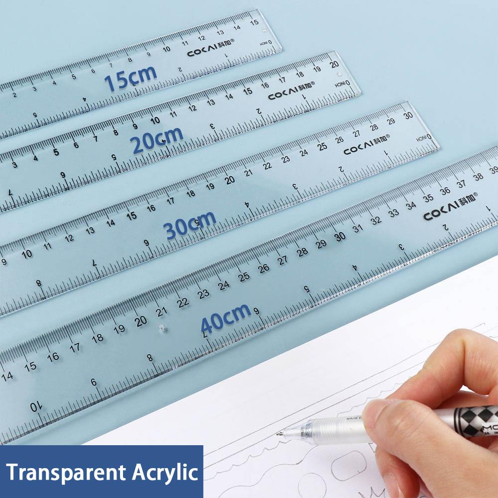 Desk Accessories 15cm 20cm 30c - огляд і ціна Ruler Set Transparent