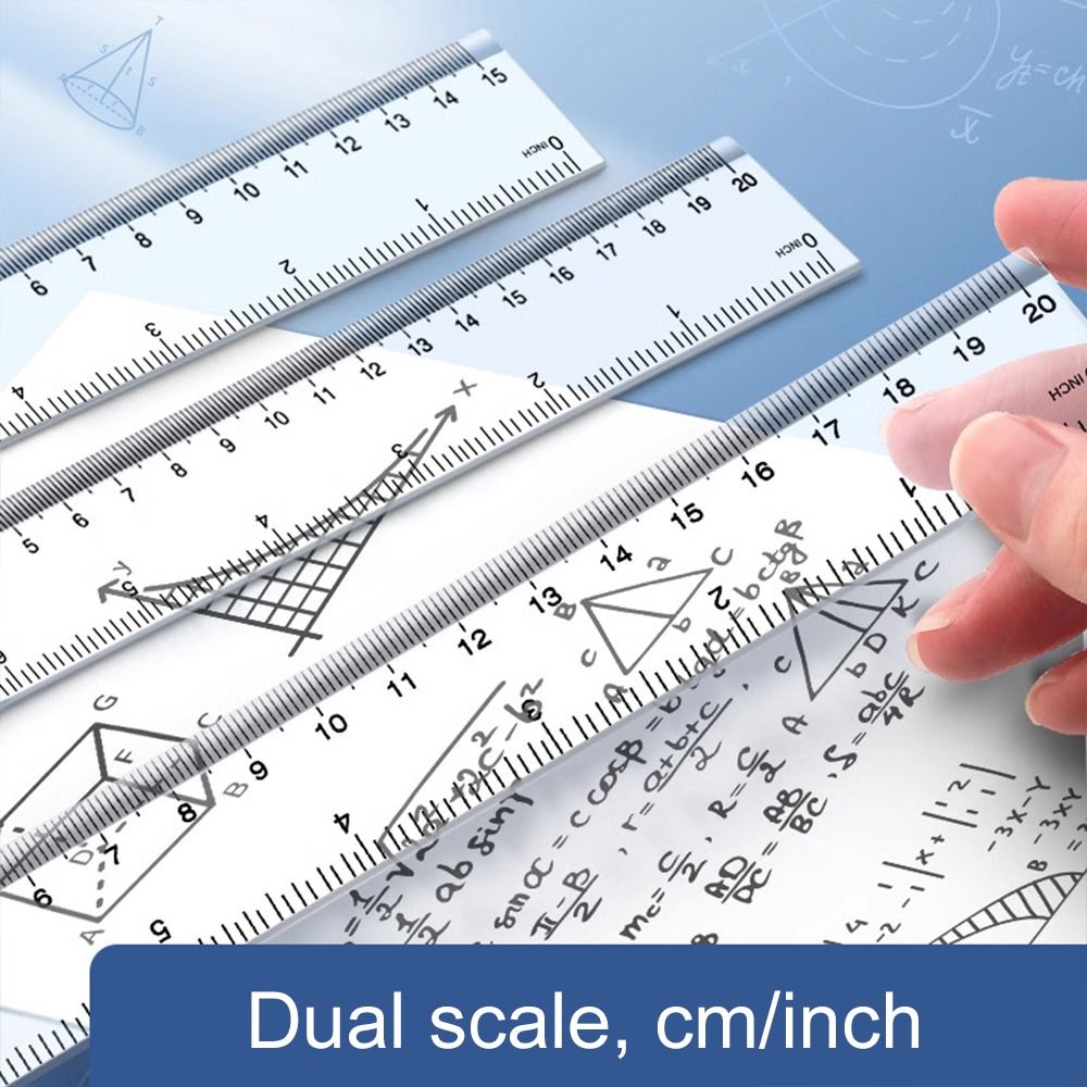 Desk Accessories 15cm 20cm 30c - огляд і ціна Ruler Set Transparent