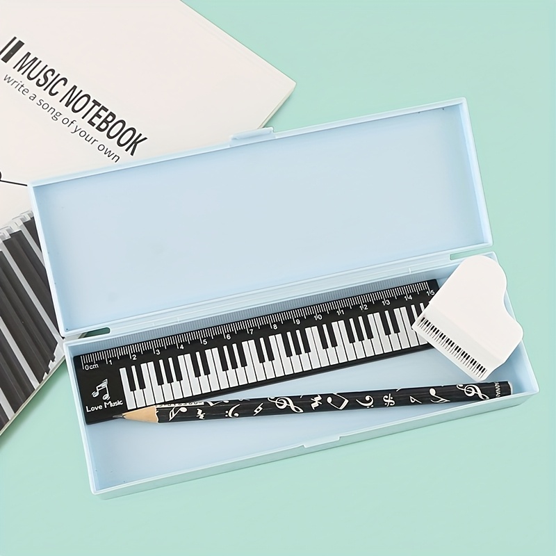 2Pcs/Set 15cm Piano Keyboard P - огляд і ціна Ruler Set Transparent