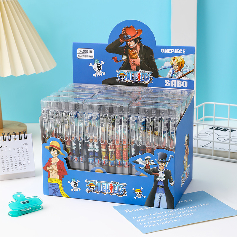 Anime One Piece 12/24Pcs Black - огляд і ціна Gel Ink Pen Set