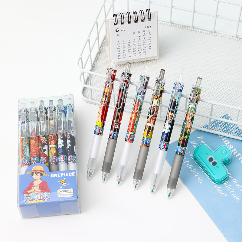 Anime One Piece 12/24Pcs Black - огляд і ціна Gel Ink Pen Set
