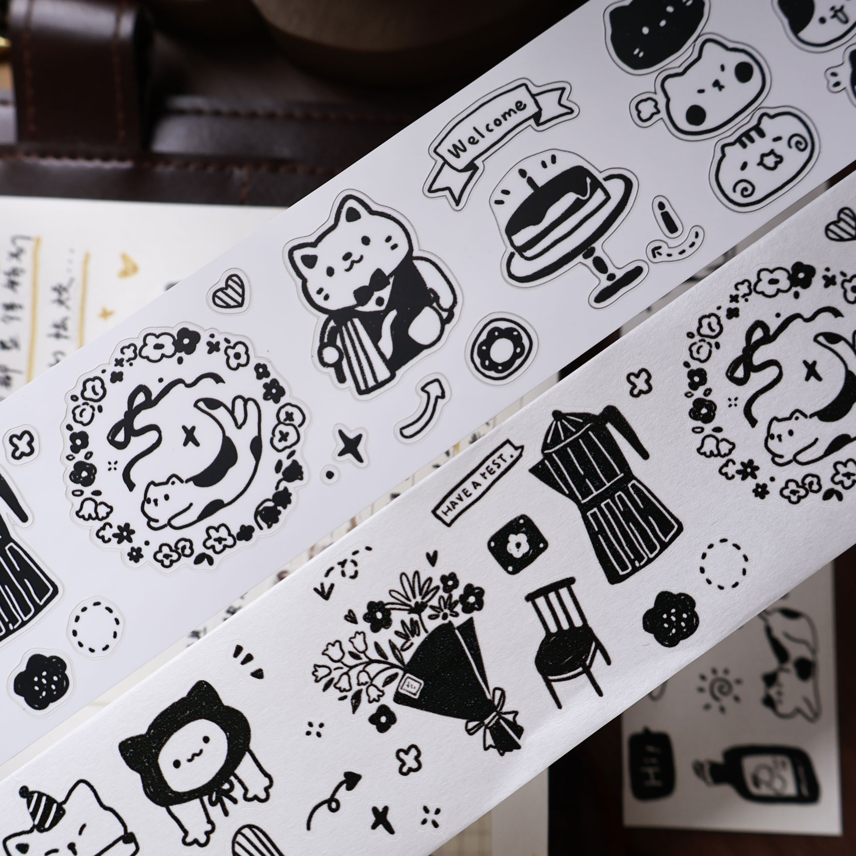 YiEr Studio Vintage Daily Cat' - огляд і ціна Washi Tape Set