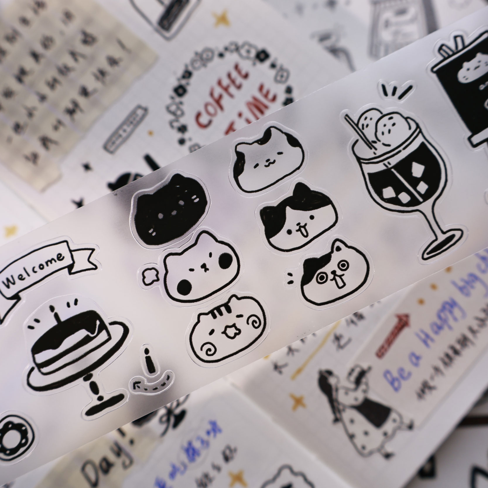 YiEr Studio Vintage Daily Cat' - огляд і ціна Washi Tape Set