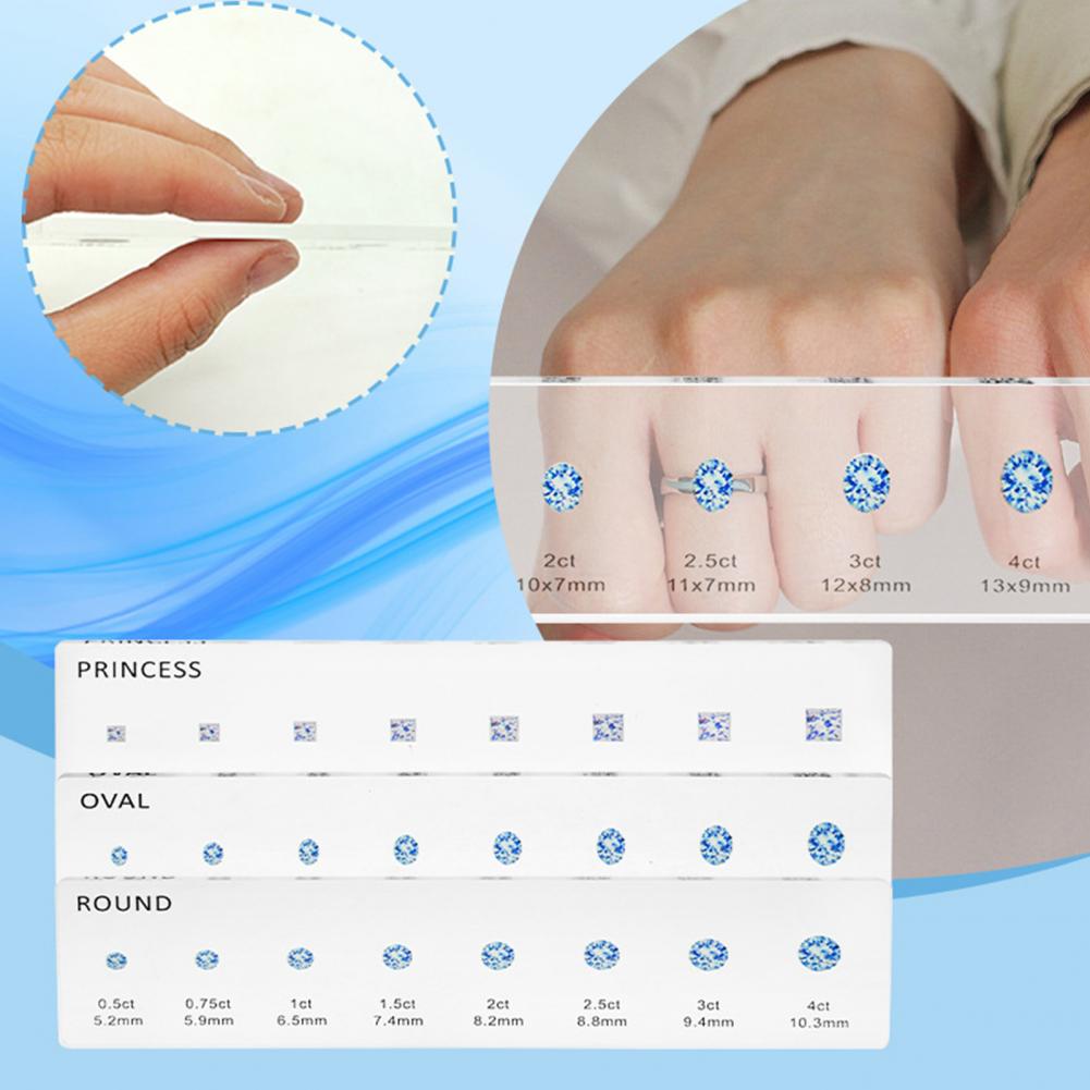 Rhinestone Size Ruler 3pcs Rhi - огляд і ціна Ruler Set Transparent