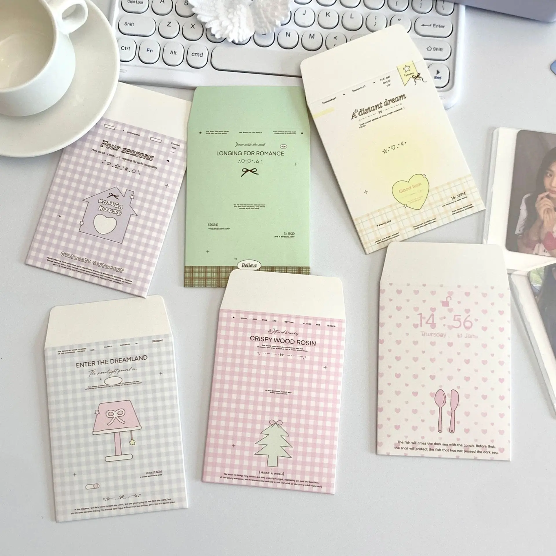 6pcs Card Sleeve Envelope Bag  - огляд і ціна Letter Envelope Kraft