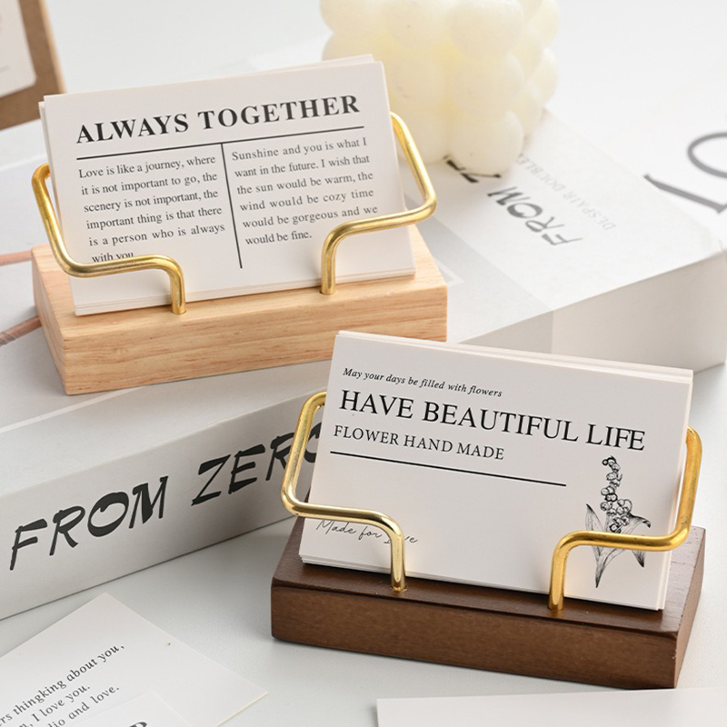 Wooden Business Card Holder Me - огляд і ціна Desk Name Plate
