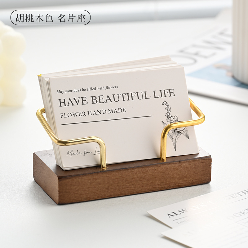 Wooden Business Card Holder Me - огляд і ціна Desk Name Plate