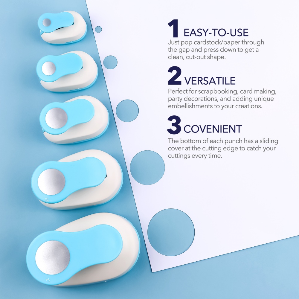 Circle Paper Cutter for Crafts - огляд і ціна Paper Punch 3 Hole