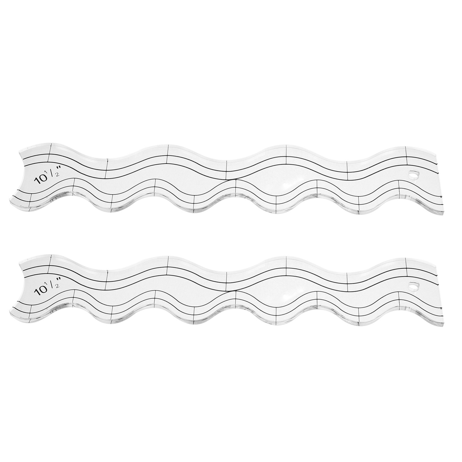 2Pcs Quilting Ruler Set Transp - огляд і ціна Ruler Set Transparent