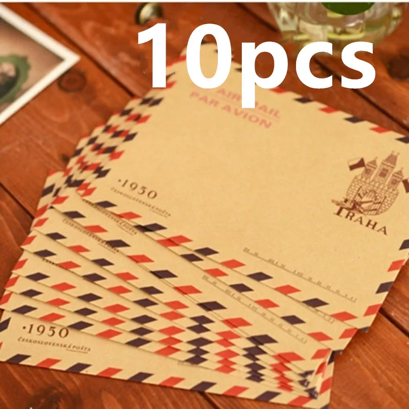 10pcs 9.7*7.5cm  Retro Popular - огляд і ціна Letter Envelope Kraft