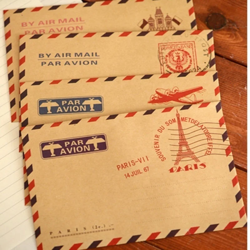 10pcs 9.7*7.5cm  Retro Popular - огляд і ціна Letter Envelope Kraft