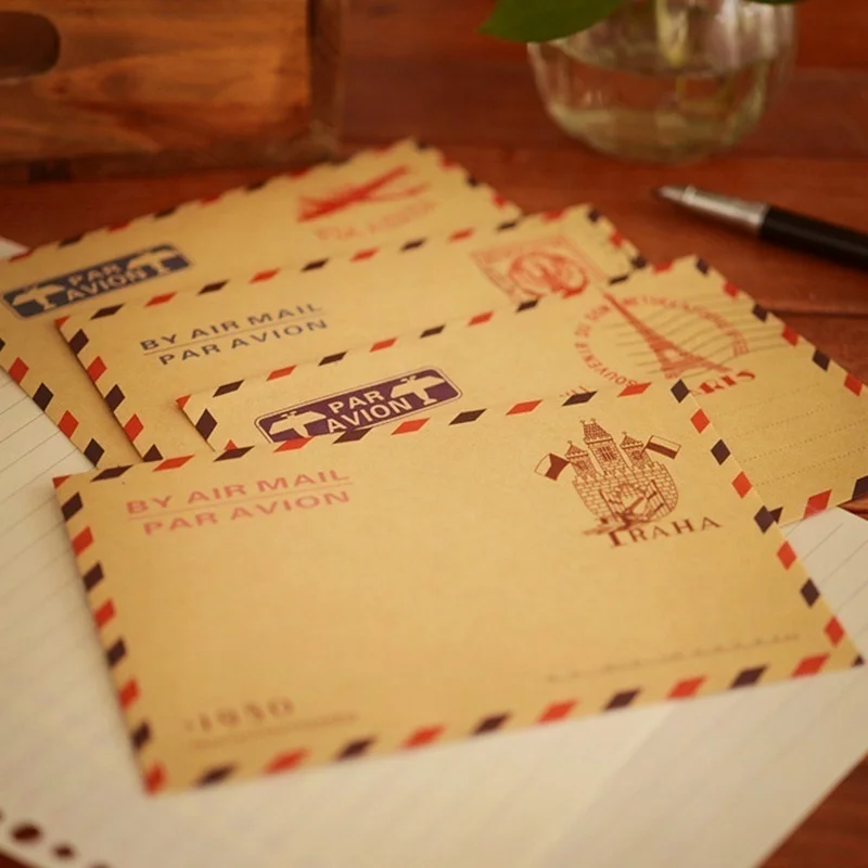 10pcs 9.7*7.5cm  Retro Popular - огляд і ціна Letter Envelope Kraft