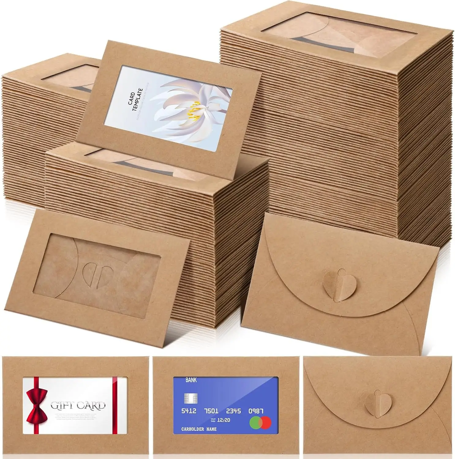 50pcs/lot 10.5X7cm Envelope Po - огляд і ціна Letter Envelope Kraft