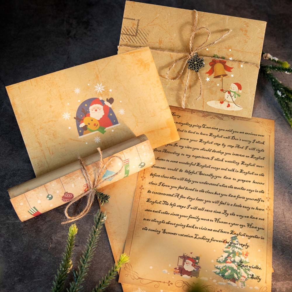 DIY Vintage Santa Claus Gift I - огляд і ціна Letter Envelope Kraft