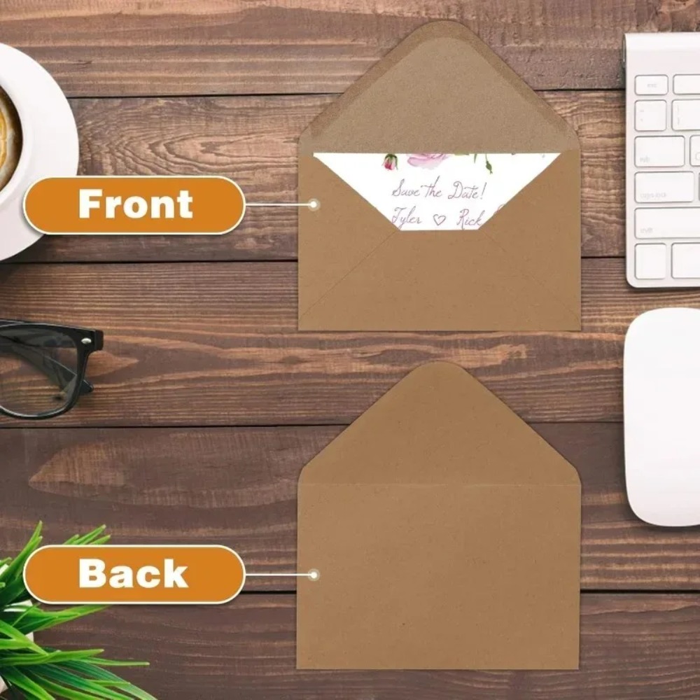 50Pcs Classical Brown Kraft Bl - огляд і ціна Letter Envelope Kraft