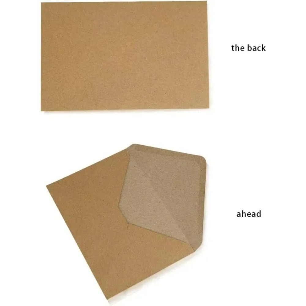 50Pcs Classical Brown Kraft Bl - огляд і ціна Letter Envelope Kraft