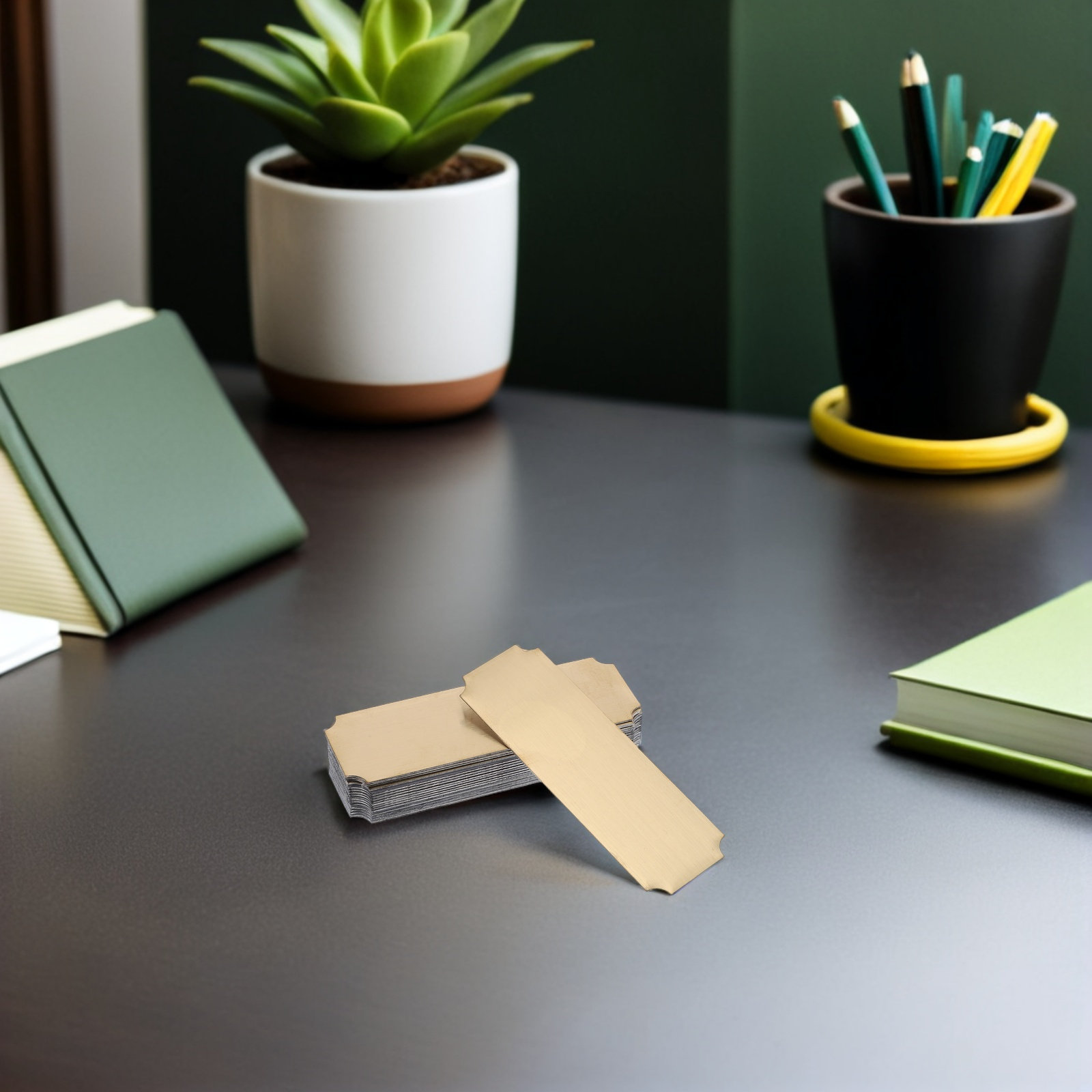 20Pcs Stainless Steel Metal Na - огляд і ціна Desk Name Plate