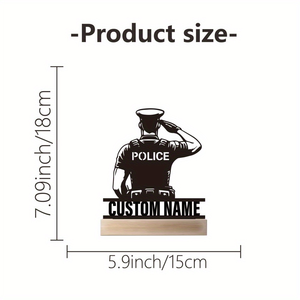Personalized Metal Police Badg - огляд і ціна Desk Name Plate
