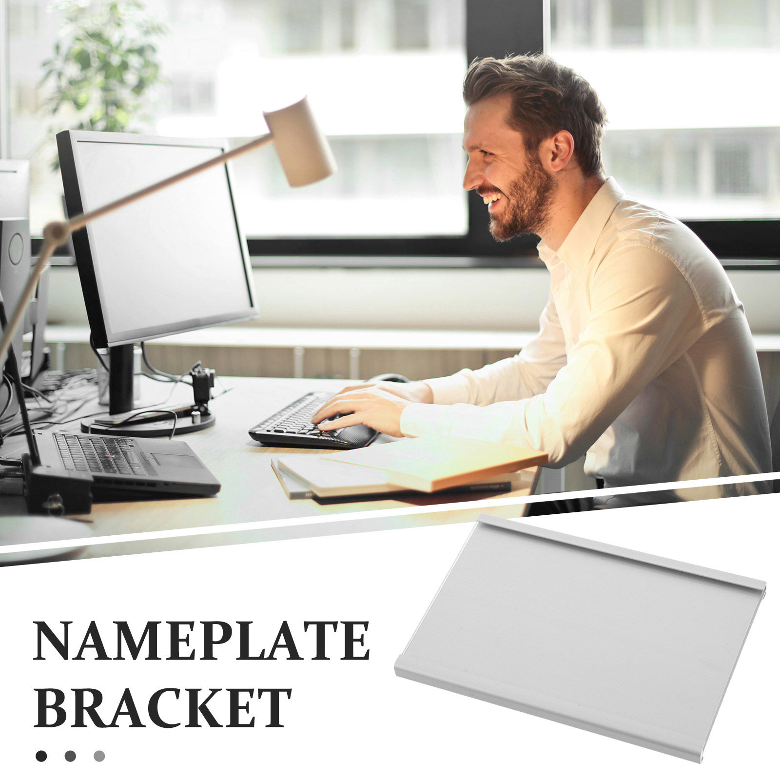 Metal Name Plate Desk Holder A - огляд і ціна Desk Name Plate