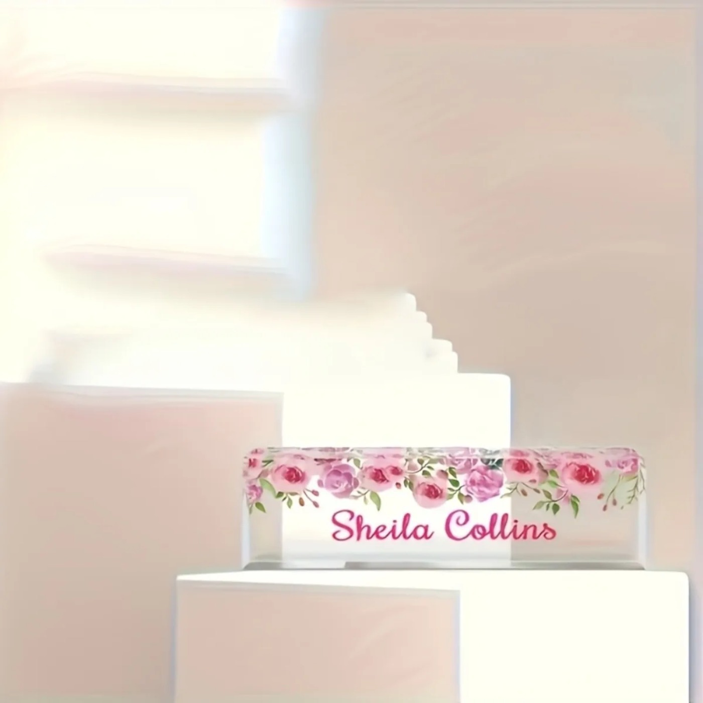 [2D Flat] Minimalist Floral Ac - огляд і ціна Desk Name Plate
