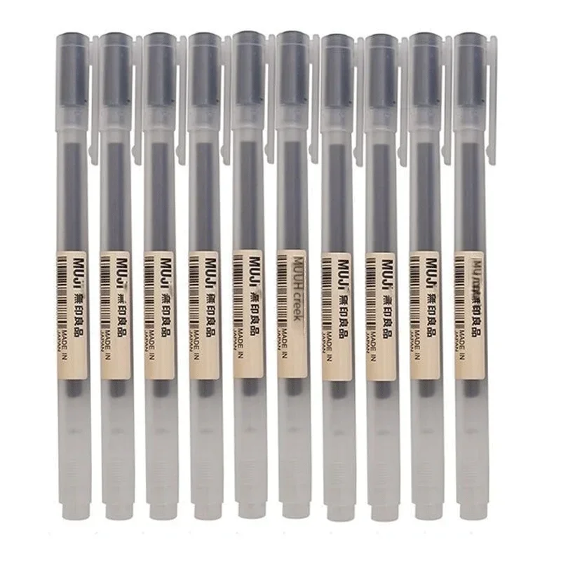 6/8Pcs/Set MUJIs Gel Pen Black - огляд і ціна Gel Ink Pen Set