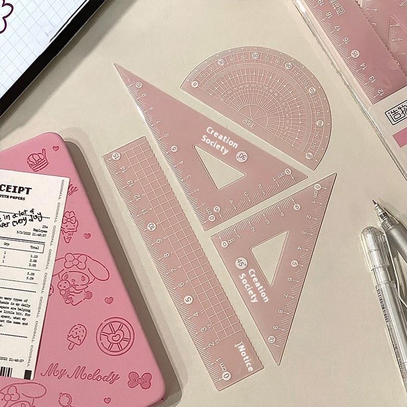 4PCS/Set Transparent Measuring - огляд і ціна Ruler Set Transparent