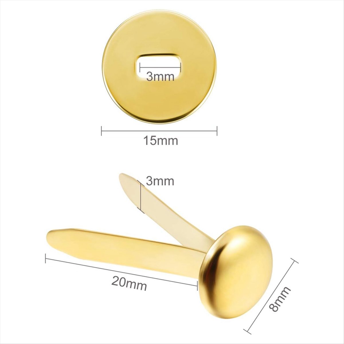 A78I 300 Pieces 3/4 Inch Brass - огляд і ціна Paper Punch 3 Hole