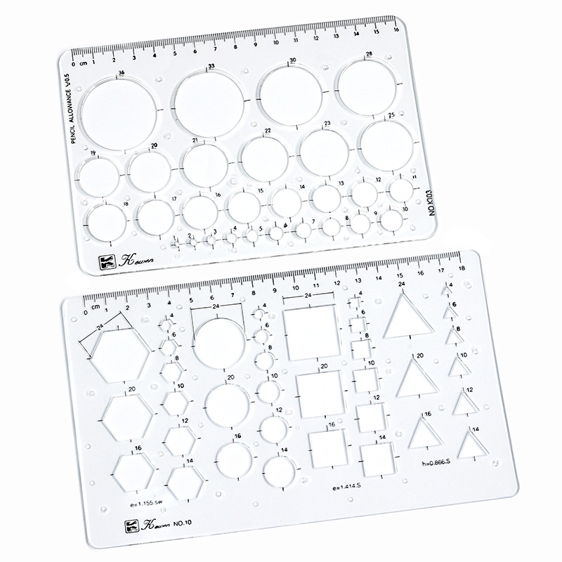 Transparent drawing size squar - огляд і ціна Ruler Set Transparent