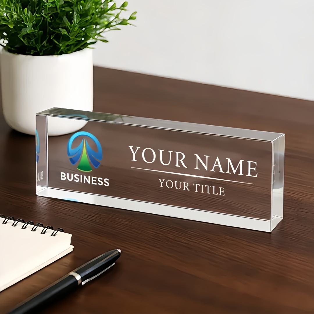 2D Flat Personalized Acrylic D - огляд і ціна Desk Name Plate