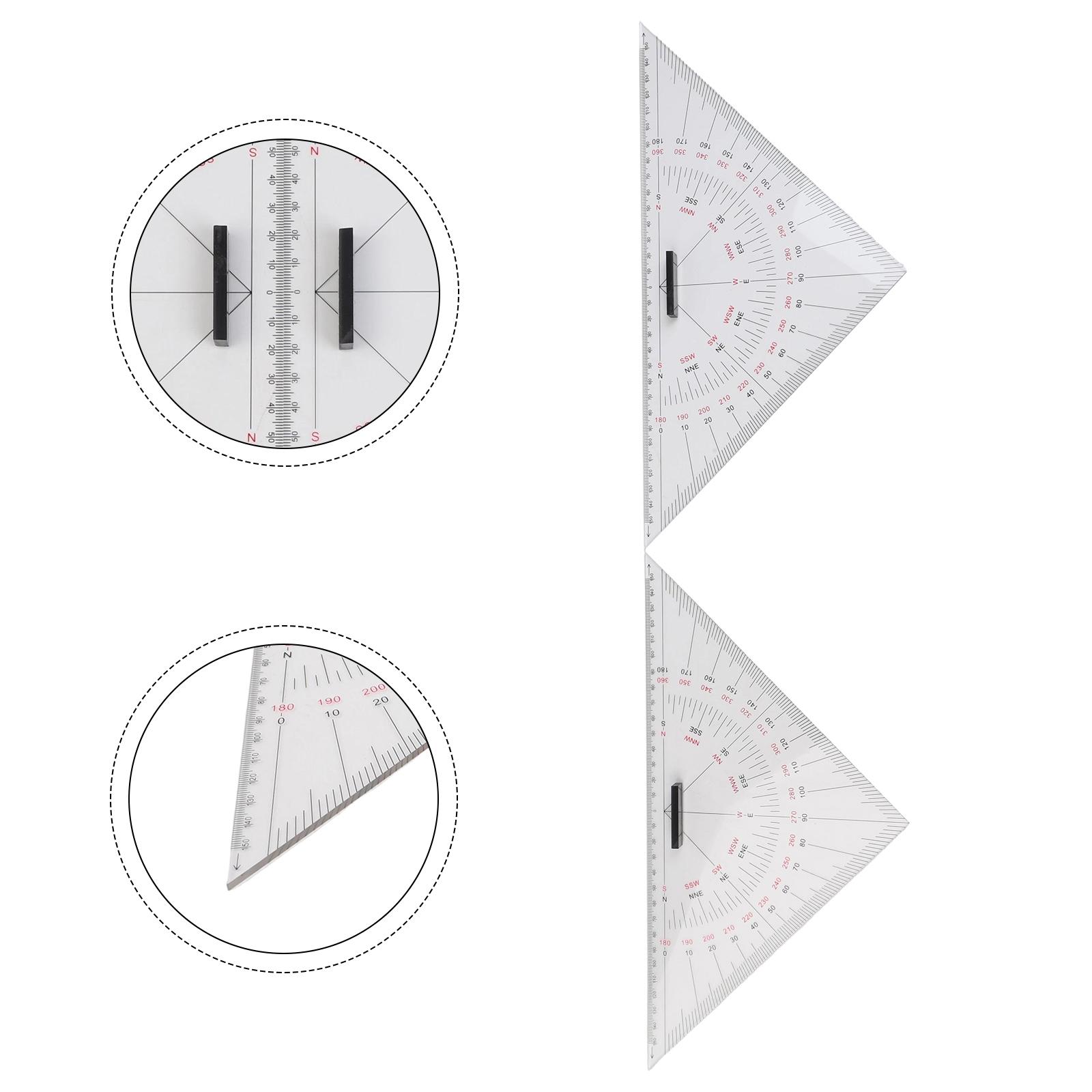 Transparent 30cm Marine Drawin - огляд і ціна Ruler Set Transparent