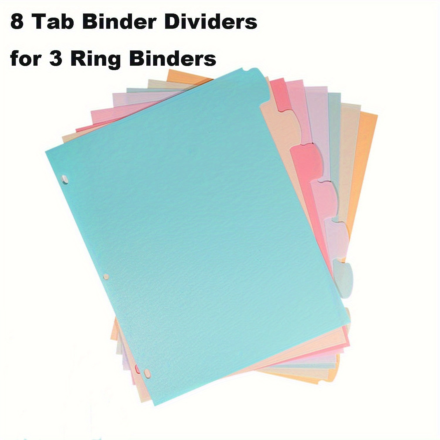8 Tab Binder Dividers for 3 Ri - огляд і ціна Paper Punch 3 Hole