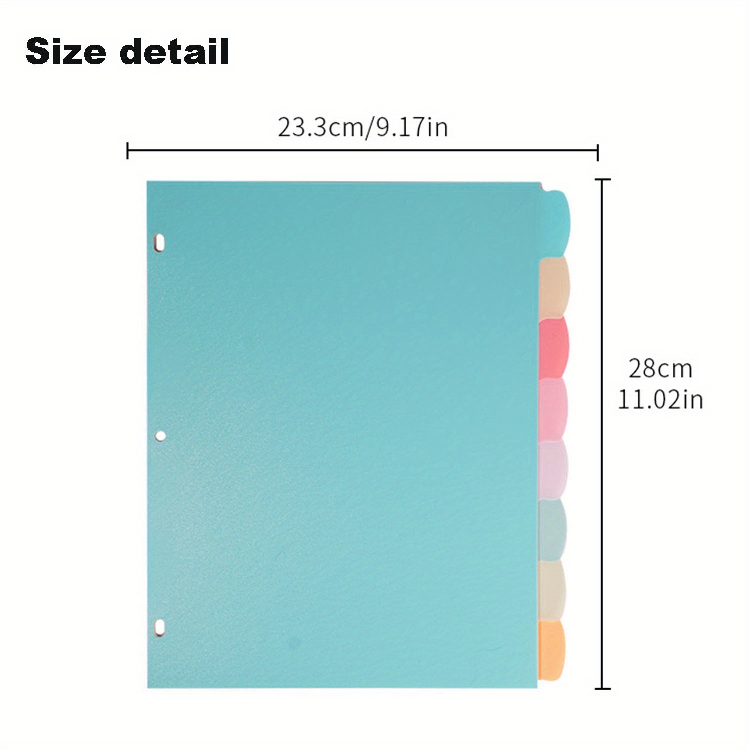 8 Tab Binder Dividers for 3 Ri - огляд і ціна Paper Punch 3 Hole