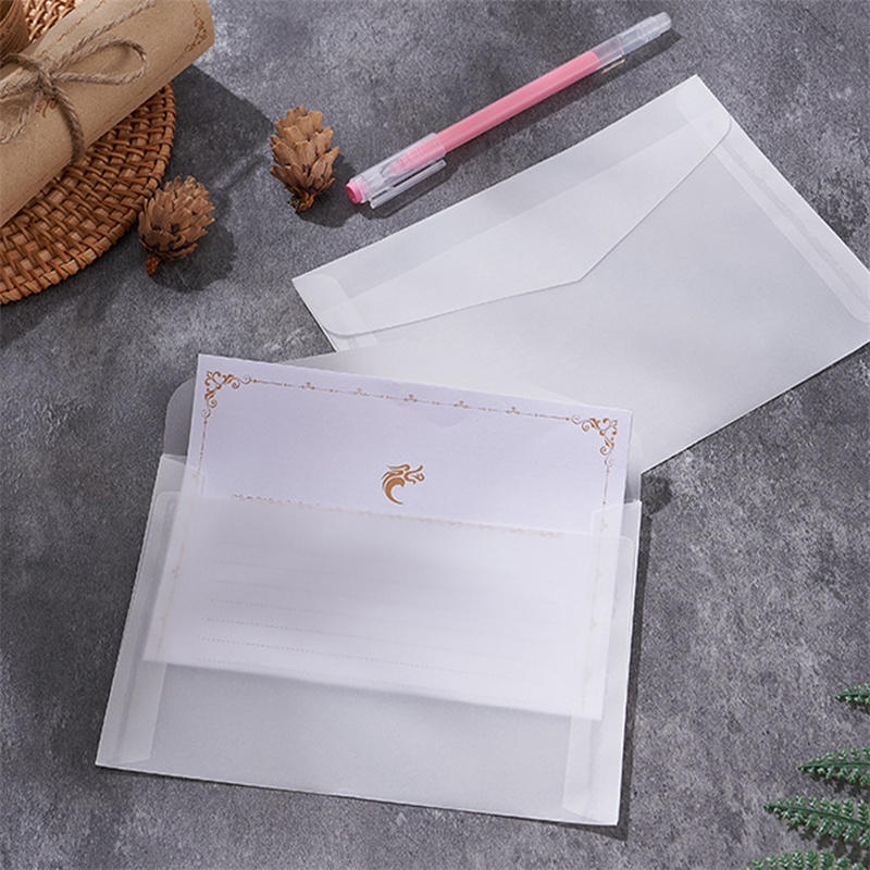 50pcs/lot Blank Translucent En - огляд і ціна Letter Envelope Kraft