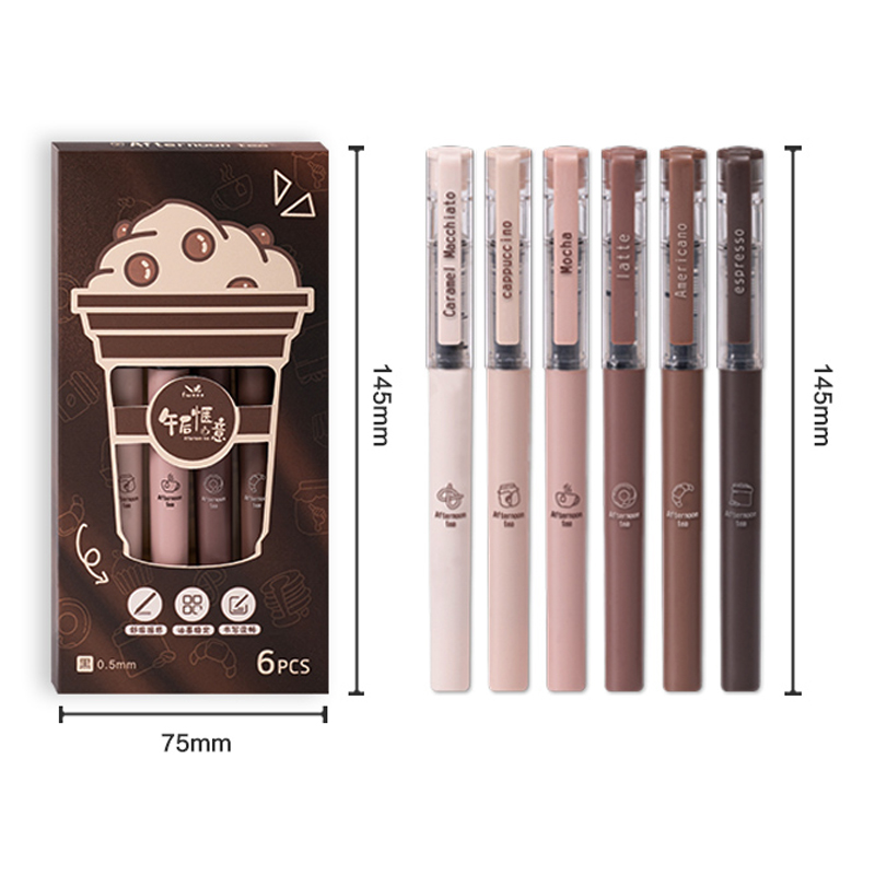 6 Pcs/Set Afternoon Tea Series - огляд і ціна Gel Ink Pen Set