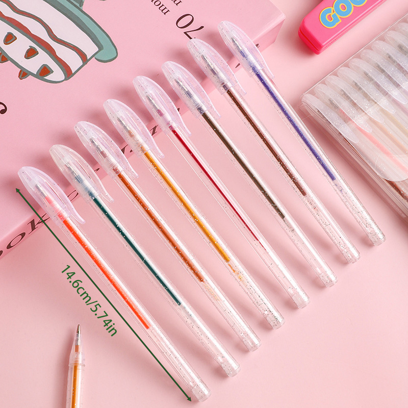 8/12/18-Piece Special Glitter  - огляд і ціна Gel Ink Pen Set