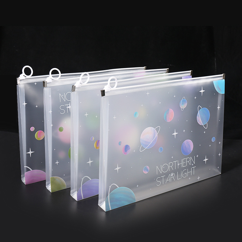 4/12pcs A4 Space Zipper Folder - огляд і ціна Office Stationery And Supply