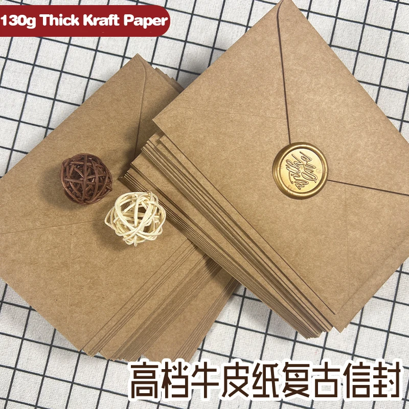 50pcs Kraft Brown Paper Envelo - огляд і ціна Letter Envelope Kraft