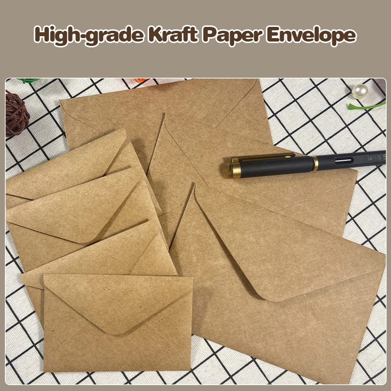 50pcs Kraft Brown Paper Envelo - огляд і ціна Letter Envelope Kraft