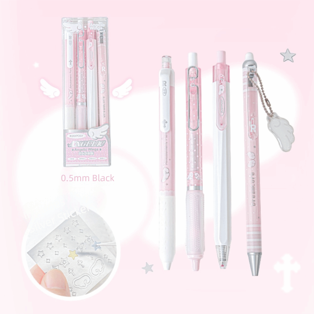 New High Quality 4Pcs/Set 0.5m - огляд і ціна Gel Ink Pen Set