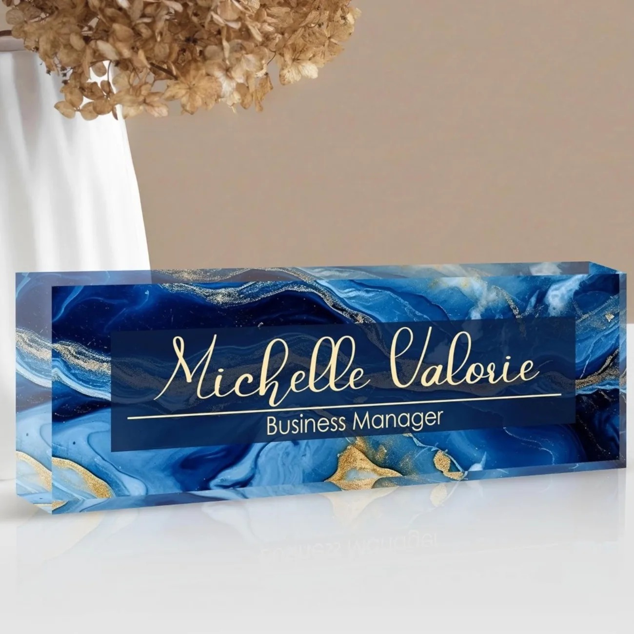 [2D Flat] Customizable Acrylic - огляд і ціна Desk Name Plate