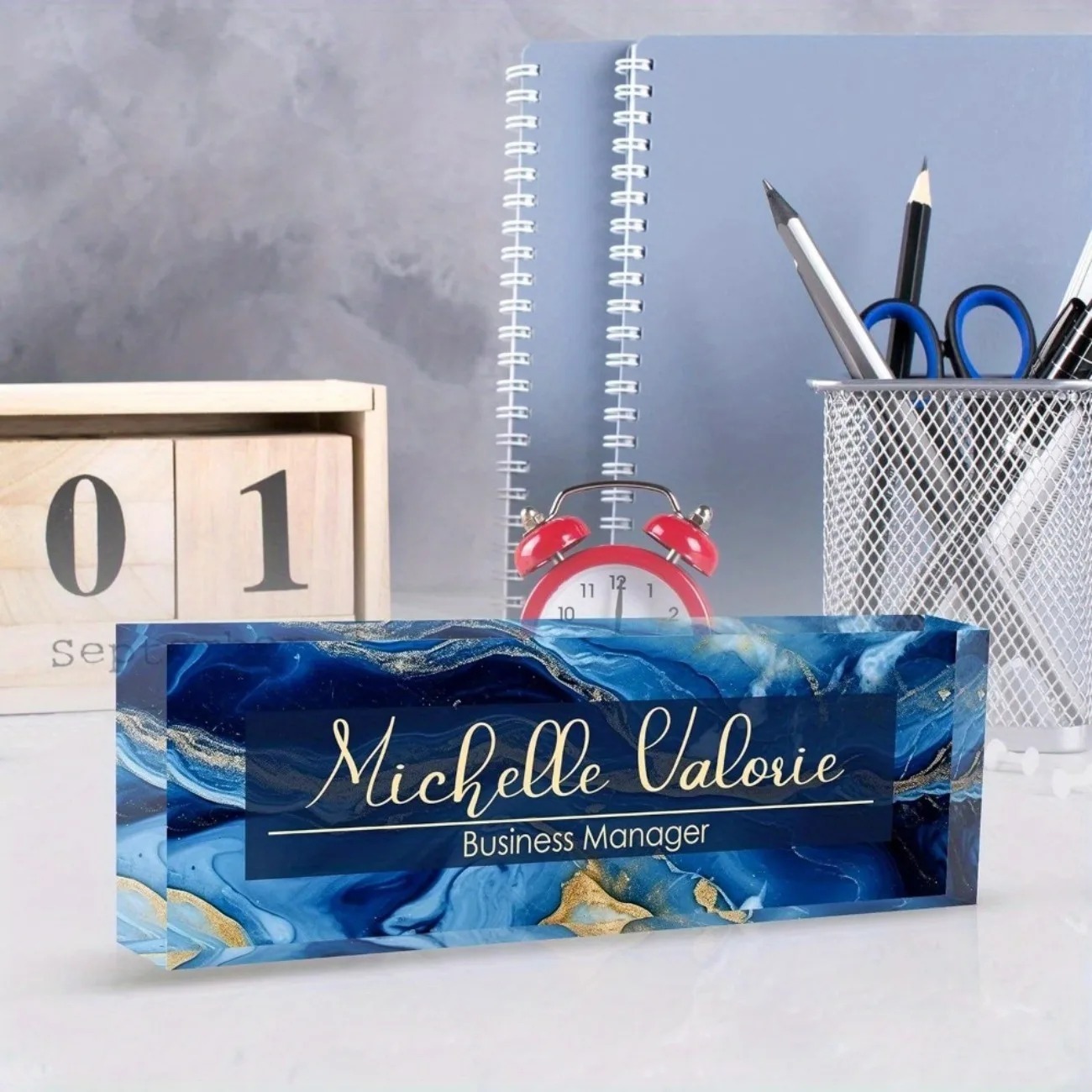 [2D Flat] Customizable Acrylic - огляд і ціна Desk Name Plate